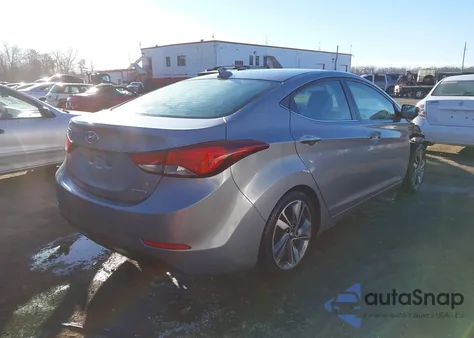 2015 Hyundai Elantra Limited from USA, damaged, VIN KMHDH4AE7FU455257